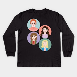 Stranger Gals Kids Long Sleeve T-Shirt